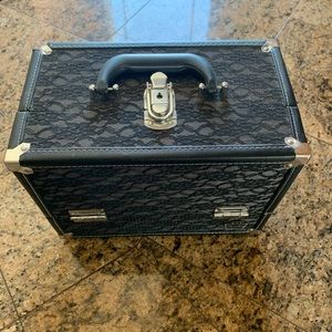 Black Lace Makeup Travel Case